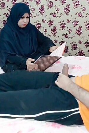 My Muslim Hijab Step Sister Jerking off my Dick